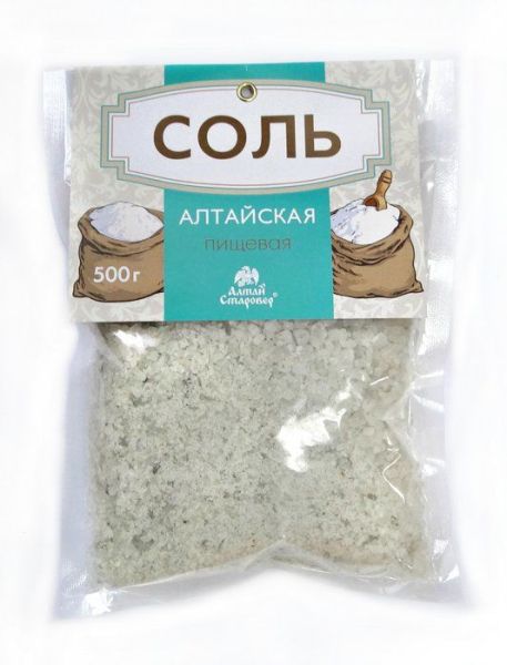 Изображение товара Соль пищевая Алтай-Старовер, 500г Соль пищевая Алтай-Старовер, 500г фотография
