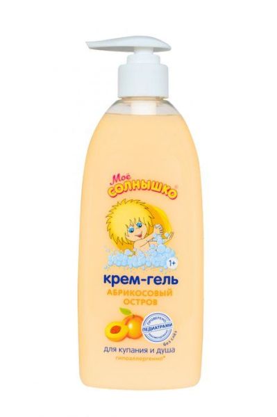 Изображение товара Моё Солнышко крем-гель детский Абрикосовый Остров для купания и душа 400мл Моё Солнышко крем-гель детский Абрикосовый Остров для купания и душа 400мл фотография